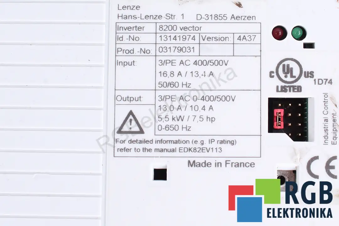 e82ev552-4c200 LENZE oprava