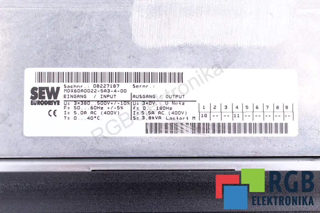 mdx61b0022-5a3-4-00 SEW EURODRIVE oprava