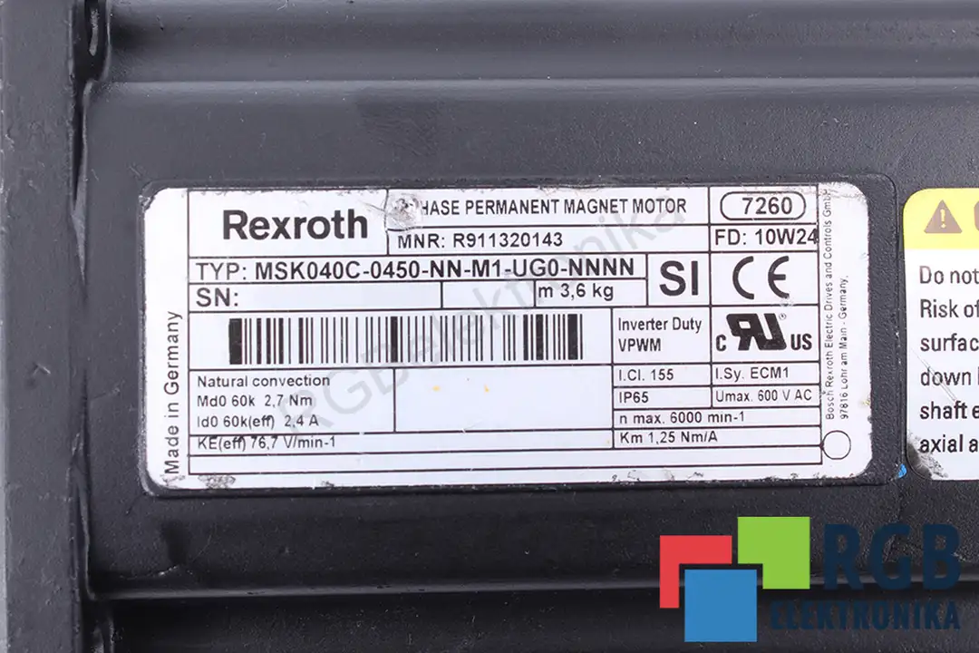 MSK040C-0450-NN-M1-UG0-NNNN REXROTH