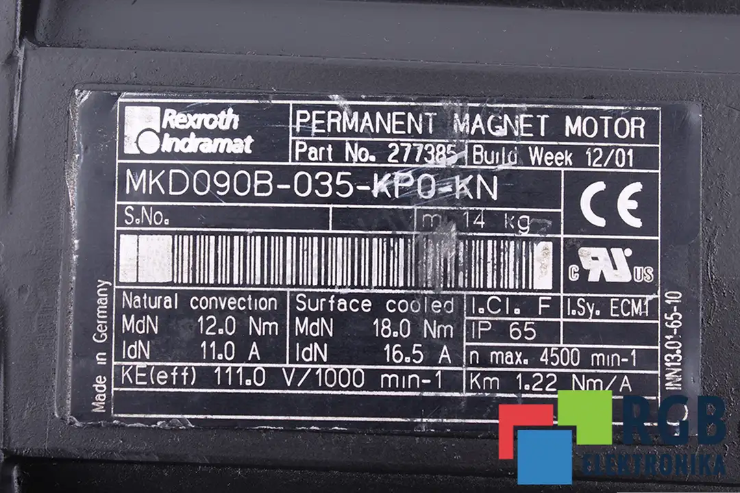 MKD090B-035-KP0-KN REXROTH INDRAMAT