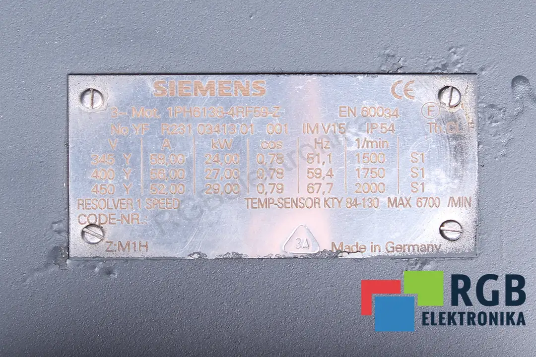 1PH6138-4RF59-Z SIEMENS