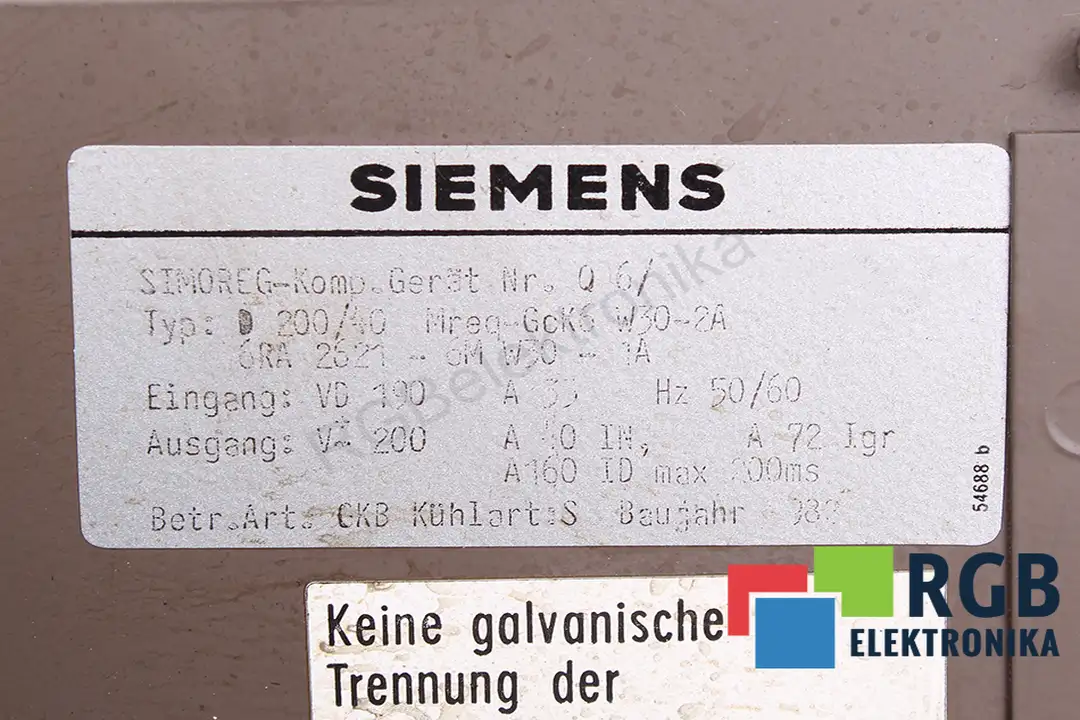 6RA2621-6MV30-1A SIEMENS