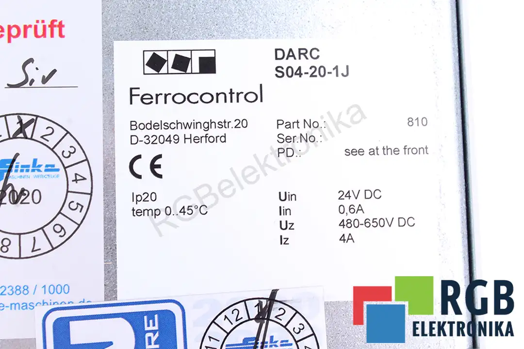 servis darc-s04-20-1j FERROCONTROL