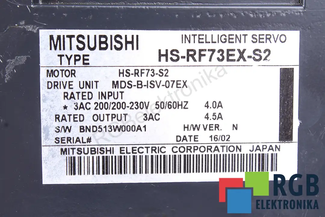 servis mds-b-isv-07ex MITSUBISHI ELECTRIC