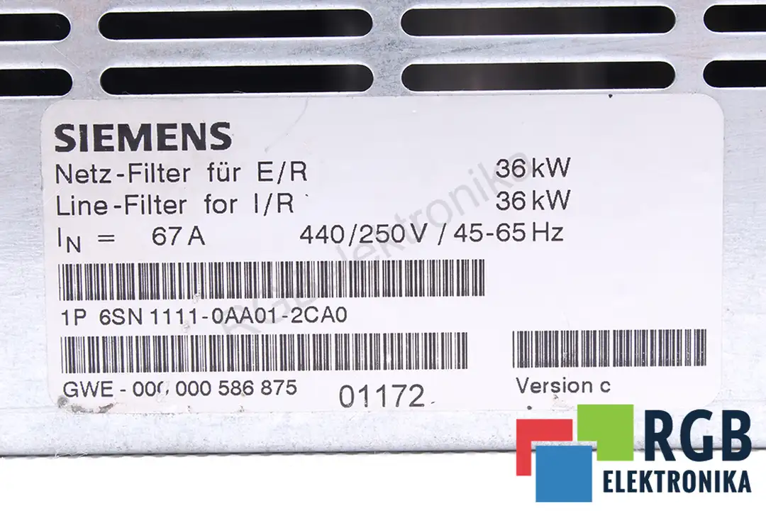 6SN1111-0AA01-2CA0 SIEMENS