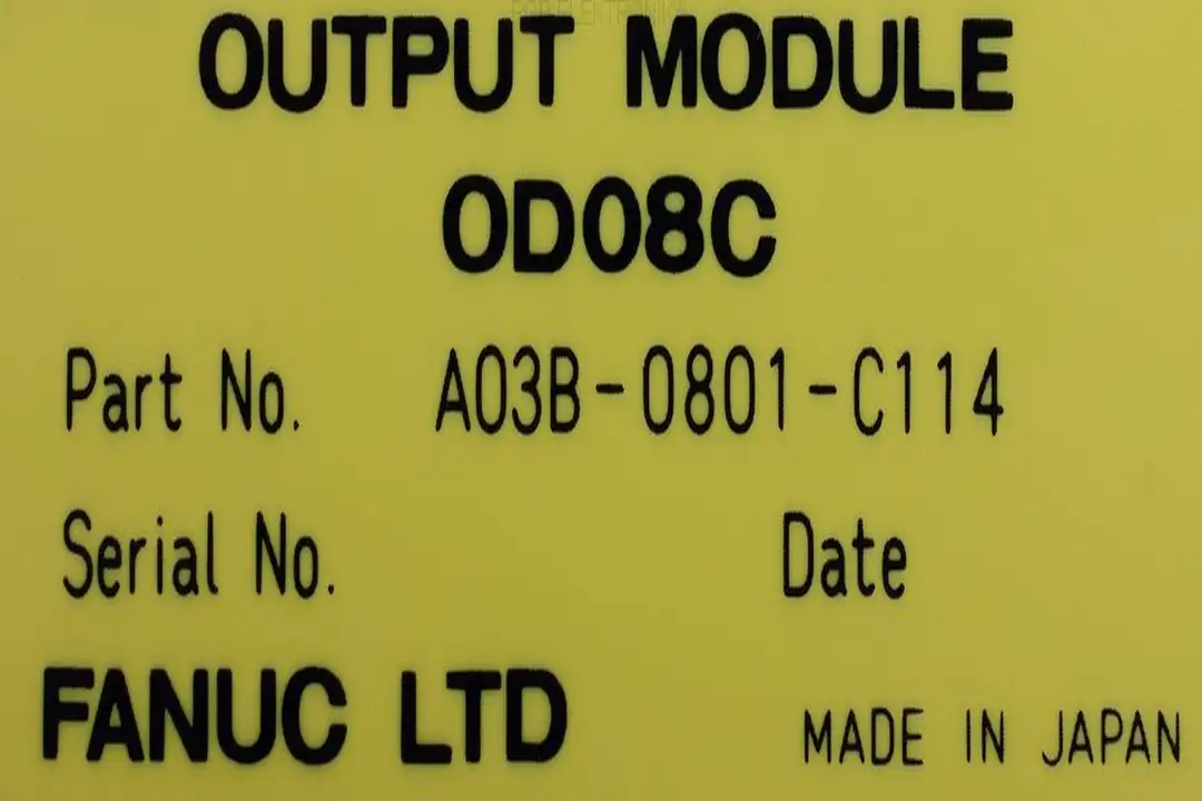 a03b-0801-c114 FANUC oprava