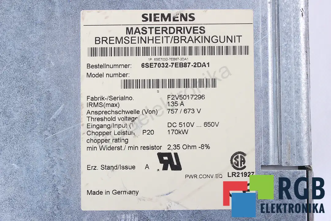 6se7032-7eb87-2da1 SIEMENS oprava