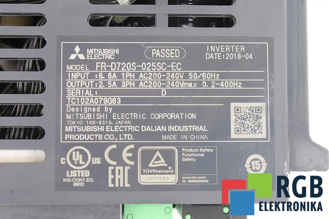 servis fr-d720s-025sc-ec MITSUBISHI ELECTRIC