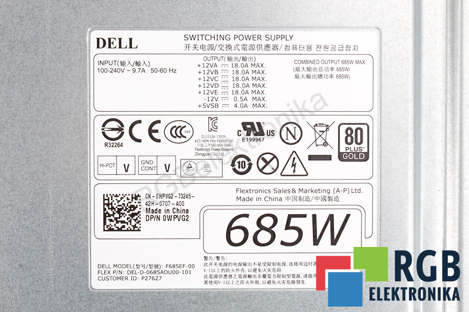 f685ef-00 DELL oprava