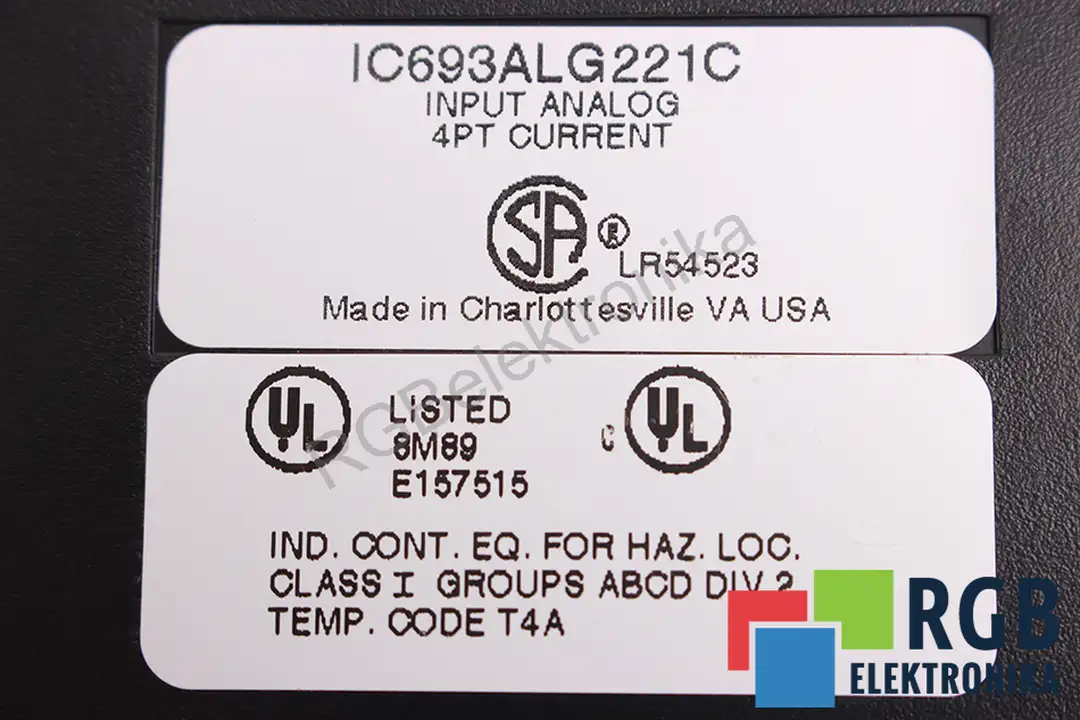 IC693ALG221C FANUC