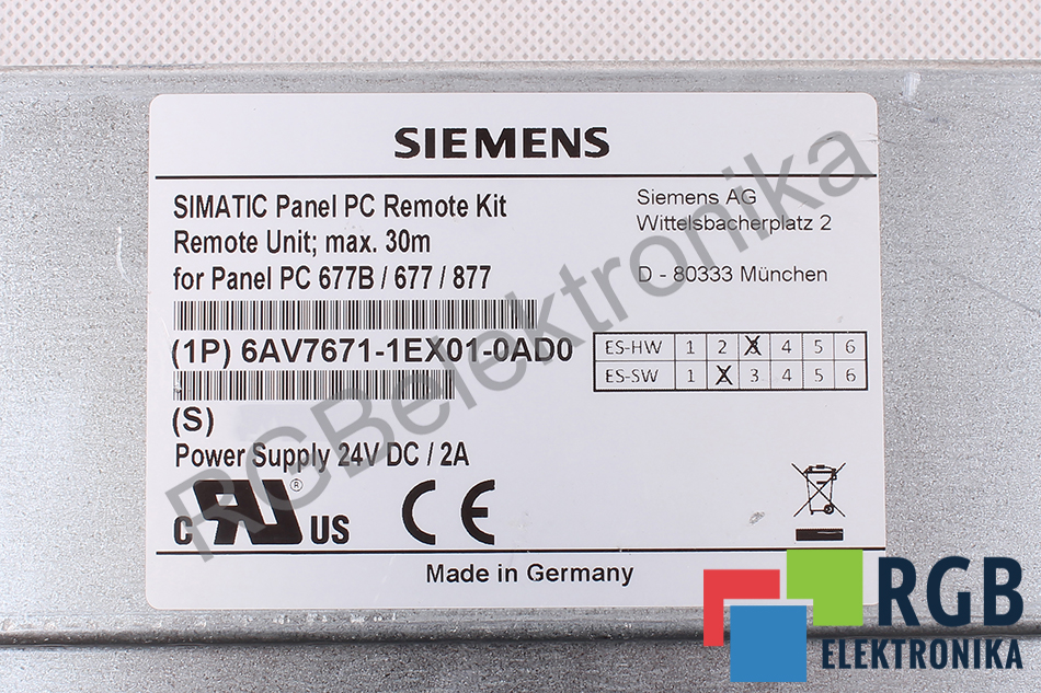 6AV7671-1EX01-0AD0 SIEMENS