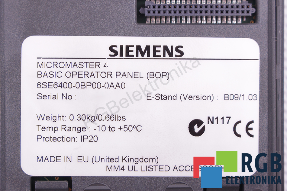 6SE6400-0BP00-0AA0 SIEMENS