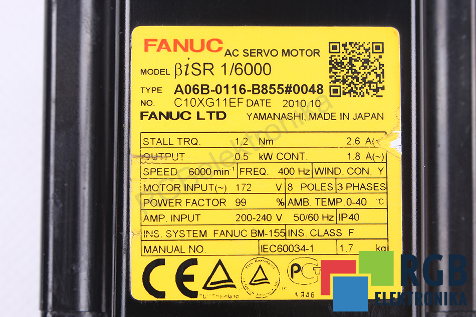 a06b-0116-b855-0048 FANUC oprava