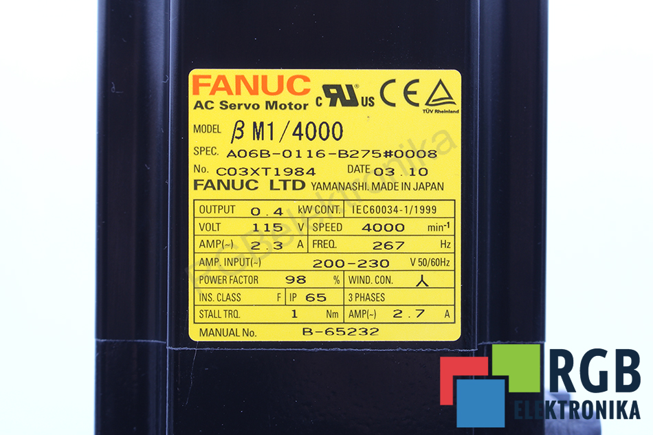 a06b-0116-b275-0008 FANUC oprava