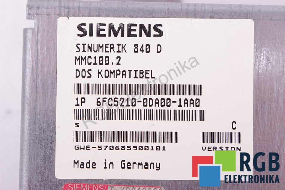 6FC5210-0DA00-1AA0 SIEMENS