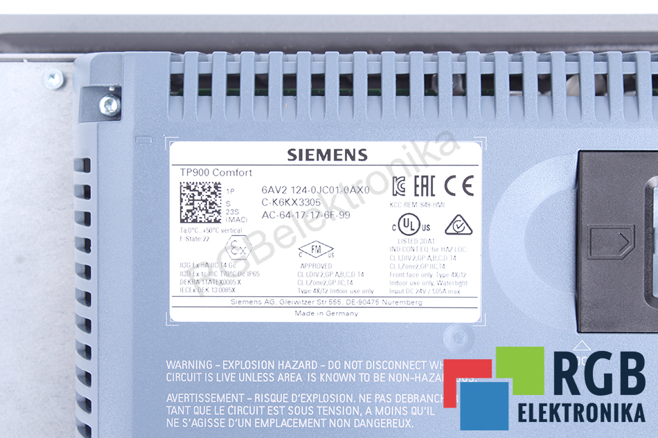 6AV2124-0JC01-0AX0 SIEMENS