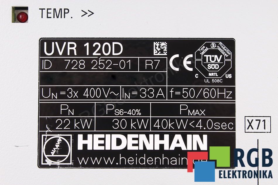 UVR120D HEIDENHAIN