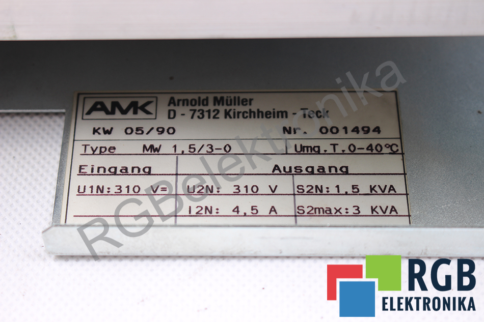 mw1.5-3-0 AMK oprava