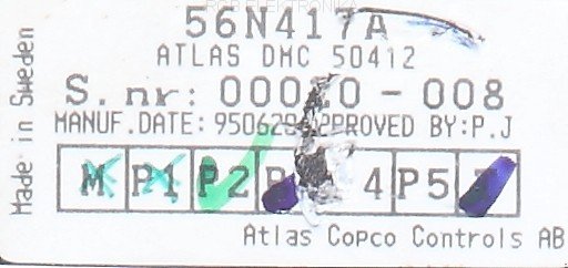 dmc-50412 ATLAS COPCO oprava