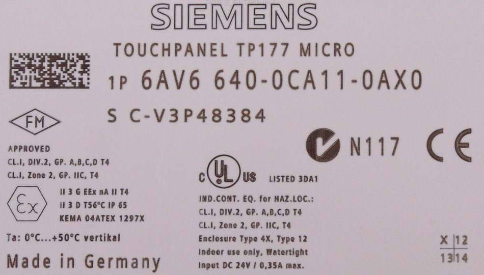 servis 6av6640-0ca11-0ax0 SIEMENS