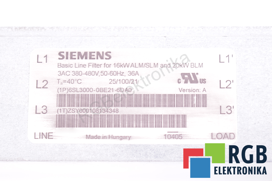 6SL3000-0BE21-6DA0 SIEMENS