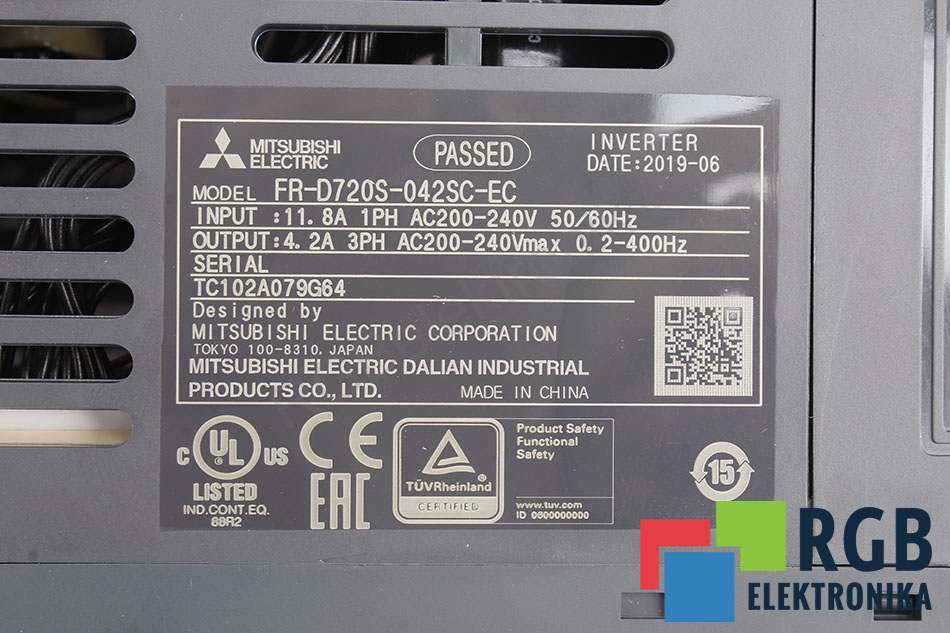 fr-d720s-042sc-ec MITSUBISHI ELECTRIC oprava