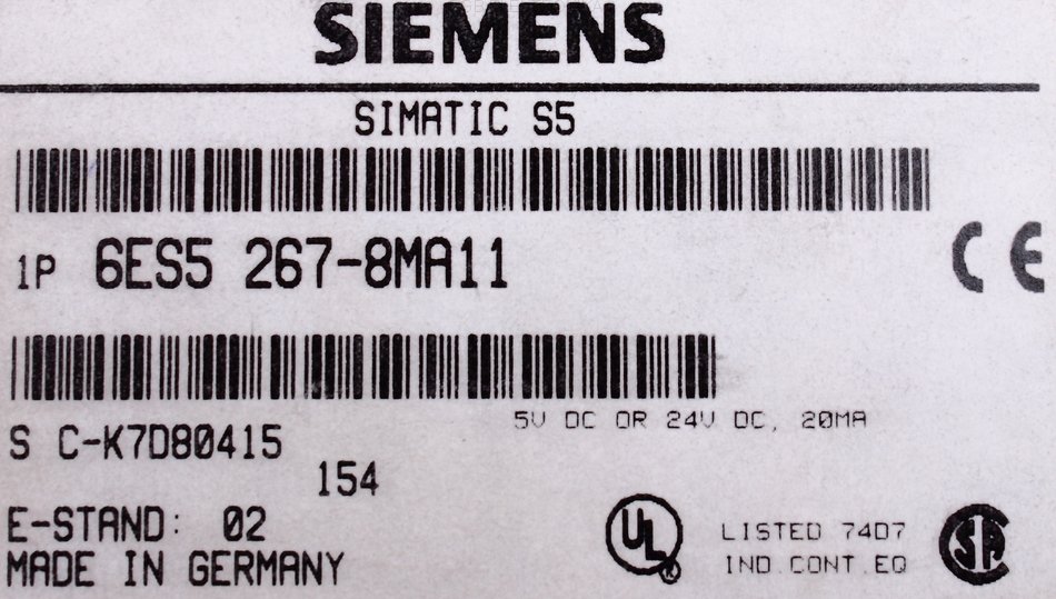 6ES5 267-8MA11 SIEMENS