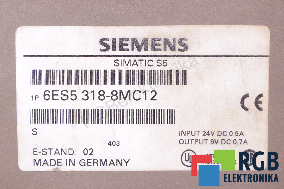 6ES5318-8MC12 SIEMENS