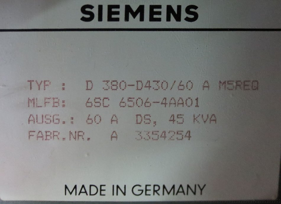 oprava 6sc-6506-4aa01_5008 SIEMENS