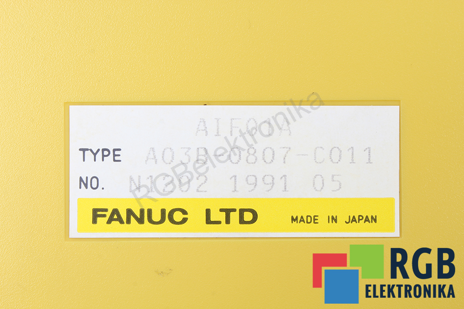 AIF01A TYPE A03B-0807-C011 FANUC